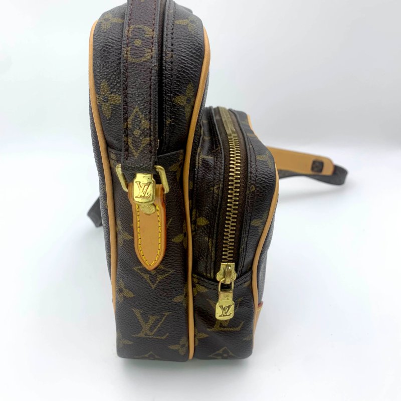 Louis Vuitton 老花雙層相機包，LV經典包，路易威登，麻將包，側背包，二手真品，正品，現貨，免運-6