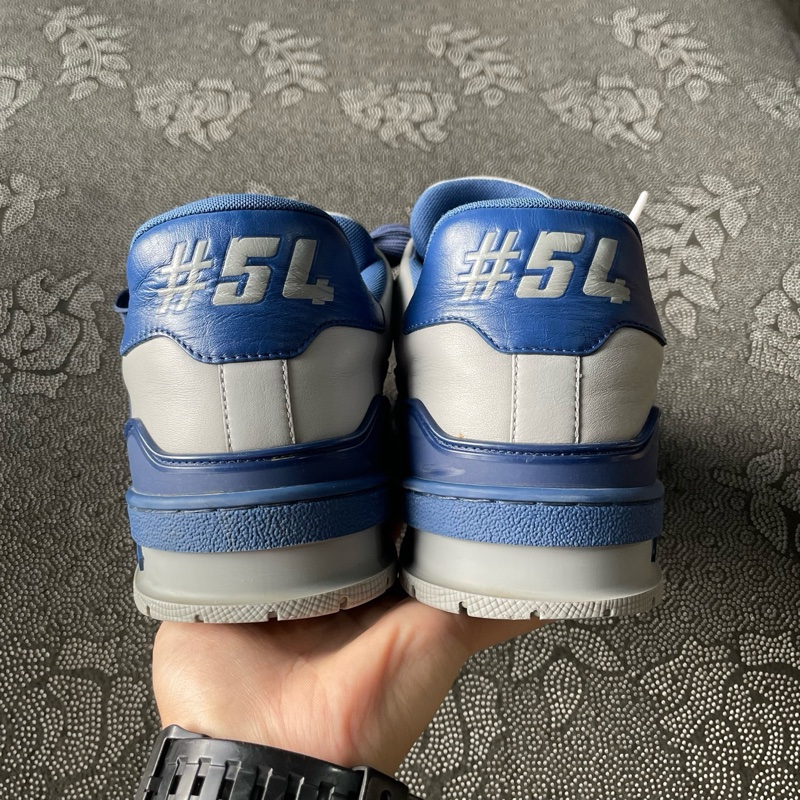97新 lv trainer灰藍41碼無附件-2