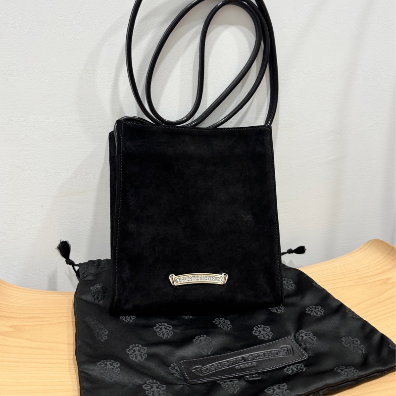 Chrome hearts 克羅心稀有麂皮小方包 信封包-1