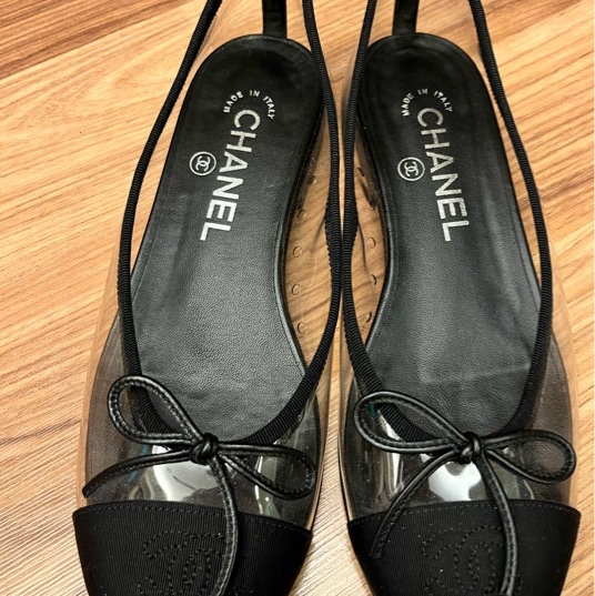 Chanel氣質透明果凍鞋 36號-1