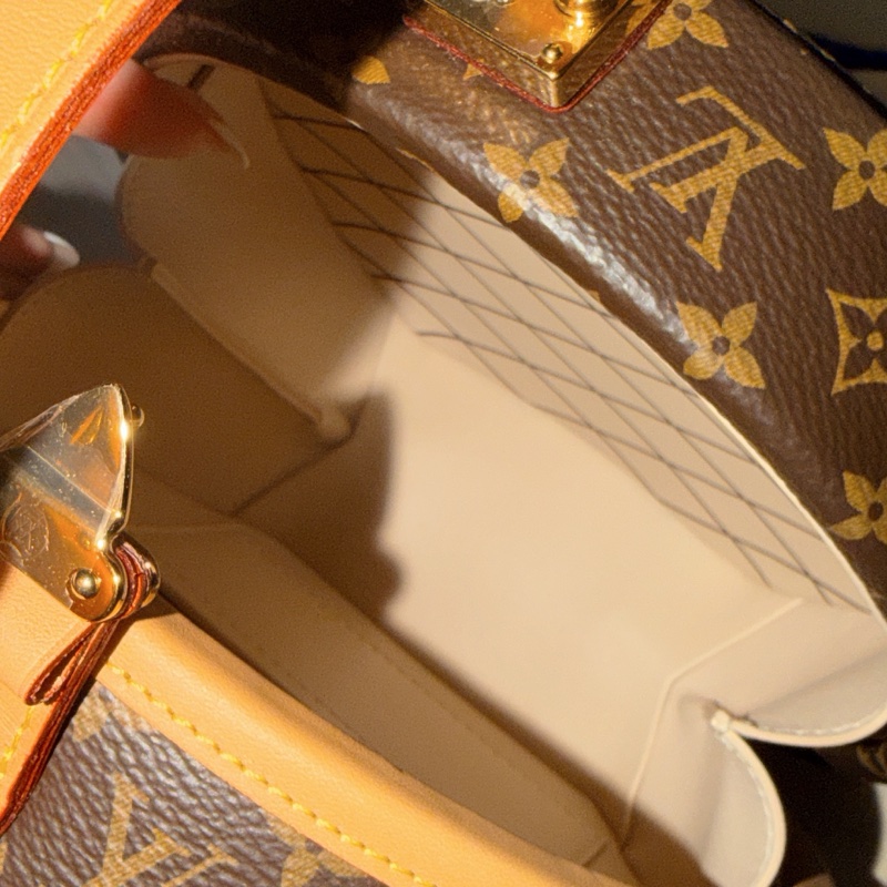 LV 老花硬圓餅包 手提包 斜背包-11