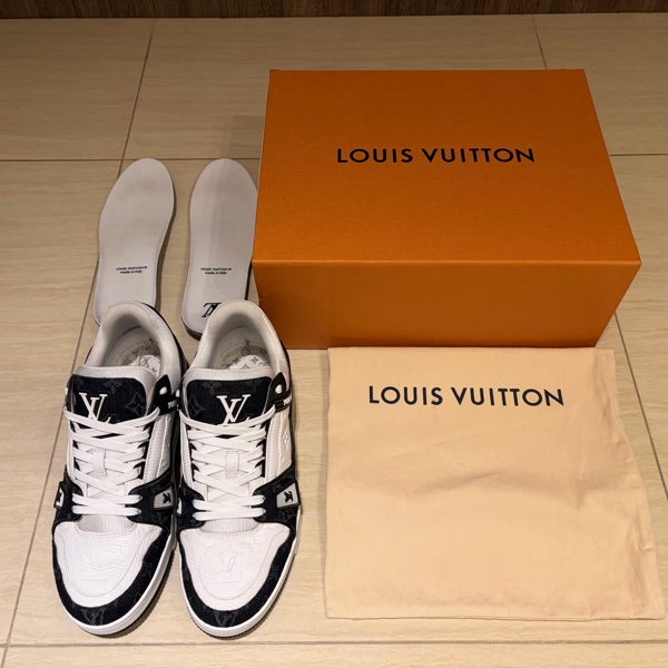 路易威登 95新 Louis Vuitton Traine 黑白牛仔/黑熊貓-18