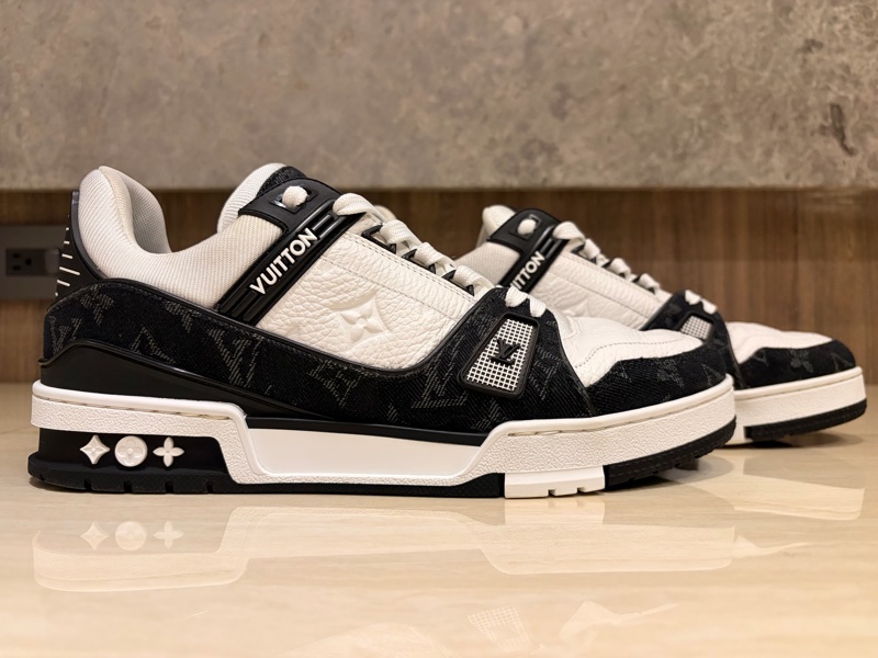 路易威登 95新 Louis Vuitton Traine 黑白牛仔/黑熊貓-4