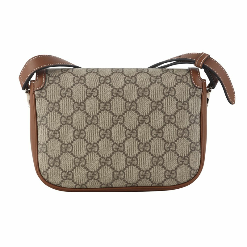【包稅】GUCCI 815205 GG Supreme 馬銜扣 1955 軟小號斜挎包 35939-2-2