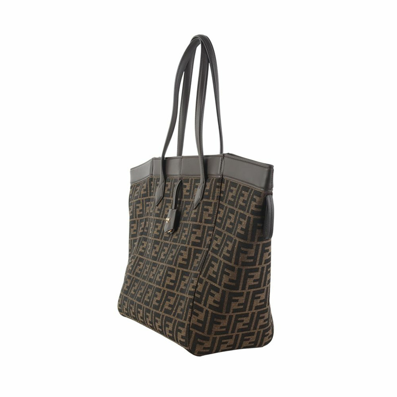 【包稅】FENDI 8BH415 FF 提花摺紙大單肩包 35967K-1-1