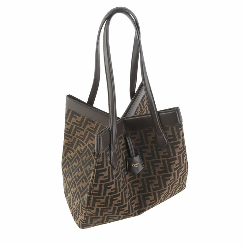 【包稅】FENDI 8BH415 FF 提花摺紙大單肩包 35967K-1-3