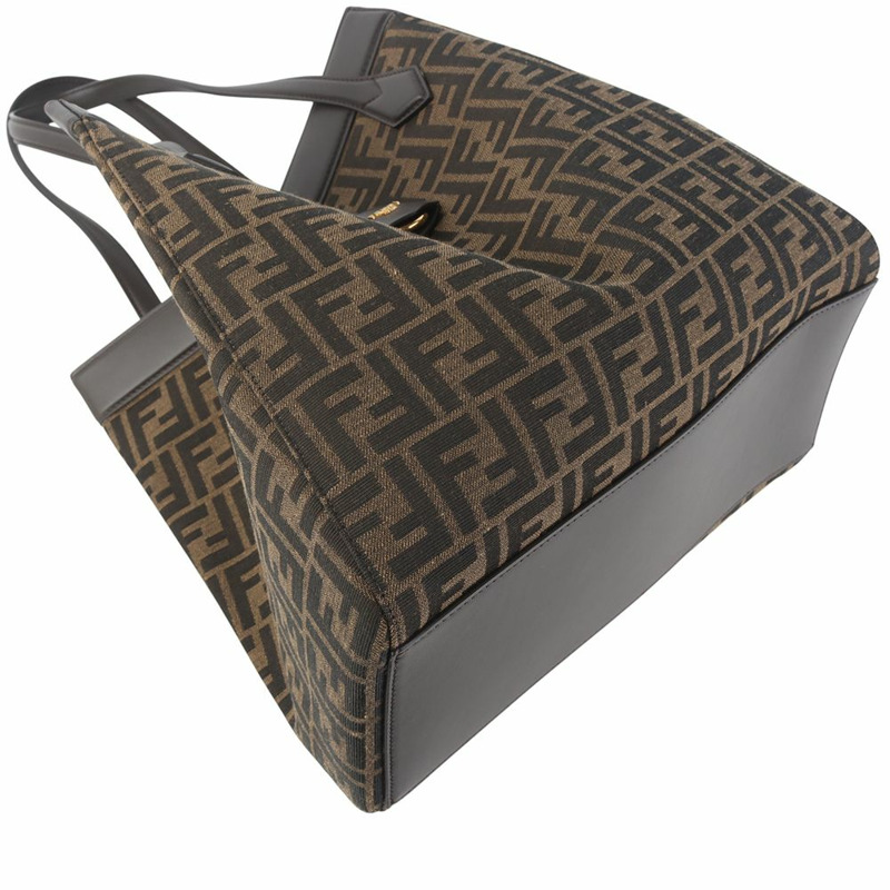 【包稅】FENDI 8BH415 FF 提花摺紙大單肩包 35967K-1-4