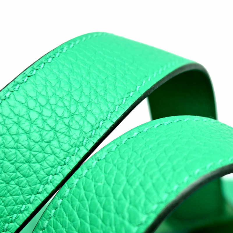 愛馬仕 Hermès Picotin Lock MM Z Stamp，2021 年款，金色五金，女士手提包，Taurillon Clemence 皮革，Vert Comic 色-5