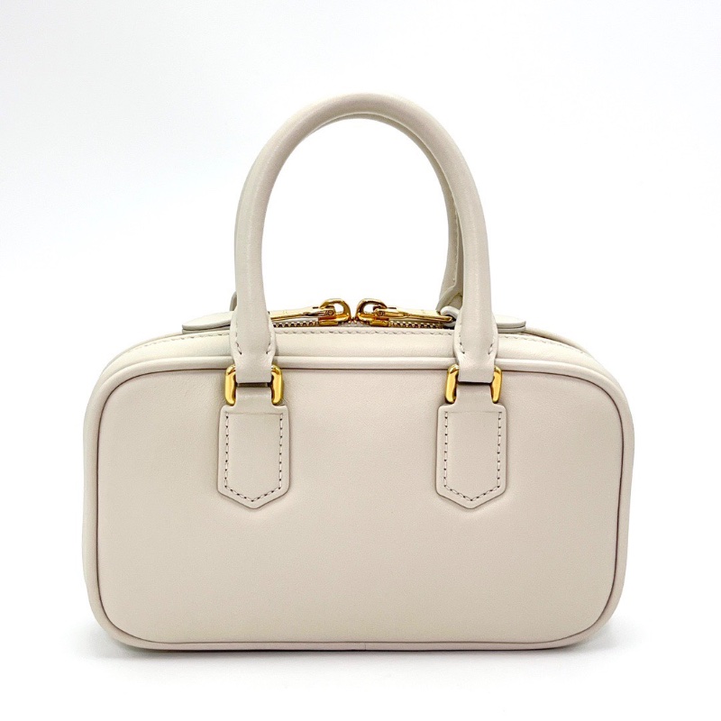 MIUMIU白金保齡球 mini手提肩背斜背包20*11*5 98新配件塵袋-6