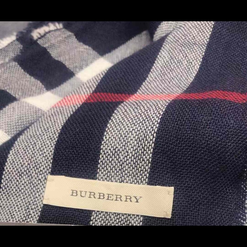 【新品】 Burberry Cashmere 羊毛格紋圍巾 scarf-2