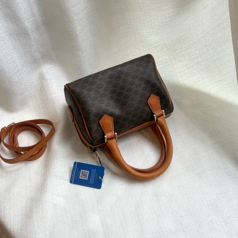 Celine 凱旋門老花波士頓斜挎包 Macadam boston crossbody bag-5