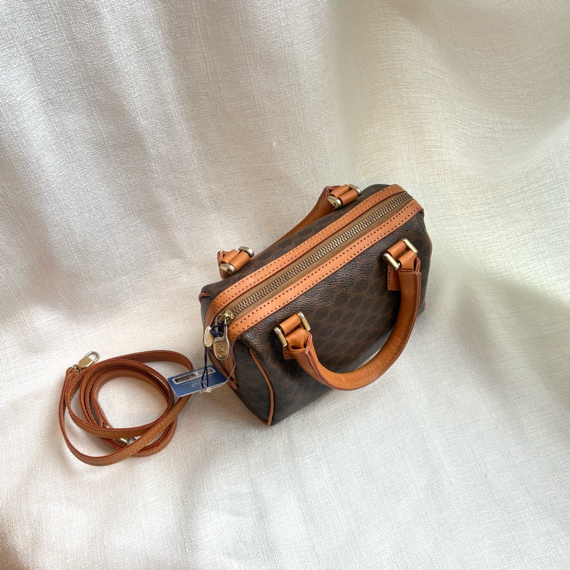 Celine 凱旋門老花波士頓斜挎包 Macadam boston crossbody bag-6