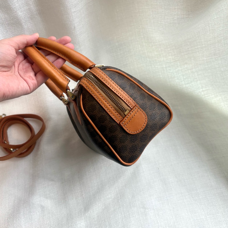 Celine 凱旋門老花波士頓斜挎包 Macadam boston crossbody bag-8