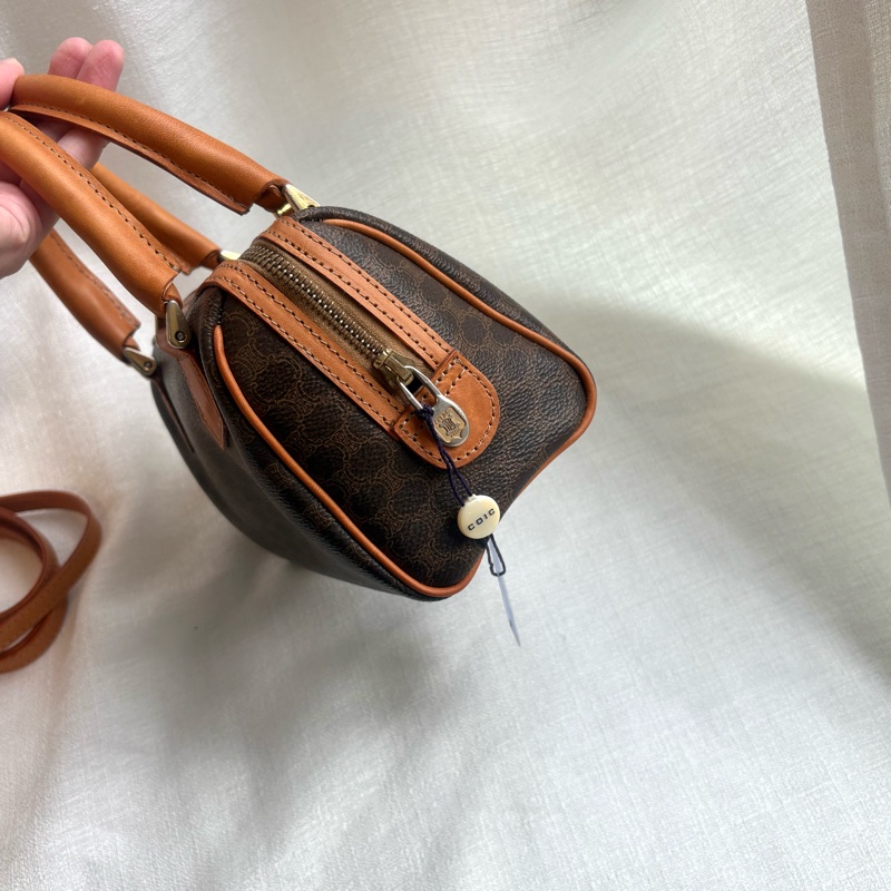 Celine 凱旋門老花波士頓斜挎包 Macadam boston crossbody bag-10