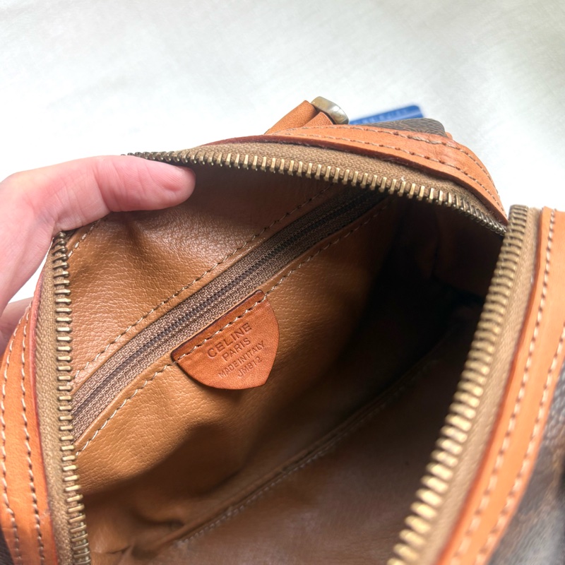 Celine 凱旋門老花波士頓斜挎包 Macadam boston crossbody bag-17