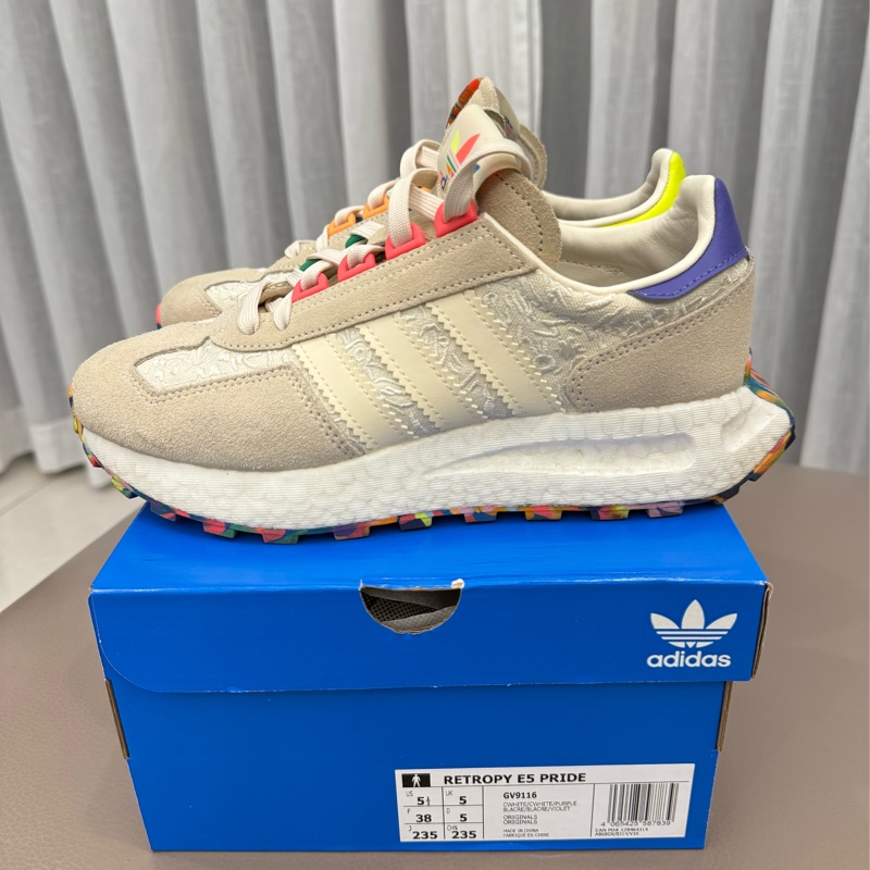 Adidas Retropy E5 Pride 休閒鞋 運動 經典 復古 麂皮-1