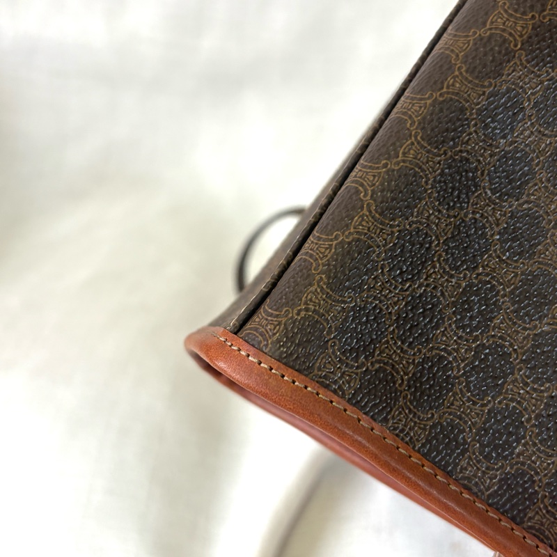 Celine 凱旋門中古拉鍊小盒子 斜挎包-19