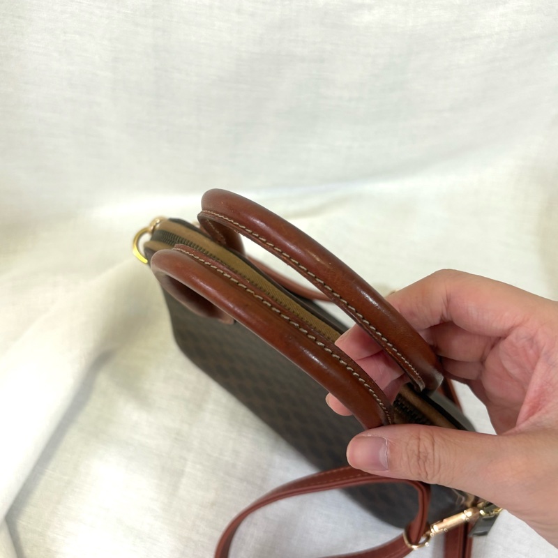 Celine 中古凱旋門老花貝殼包 斜挎包Alma BB-5