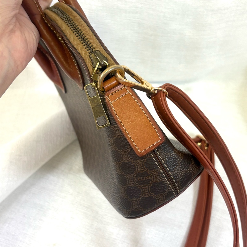 Celine 中古凱旋門老花貝殼包 斜挎包Alma BB-10