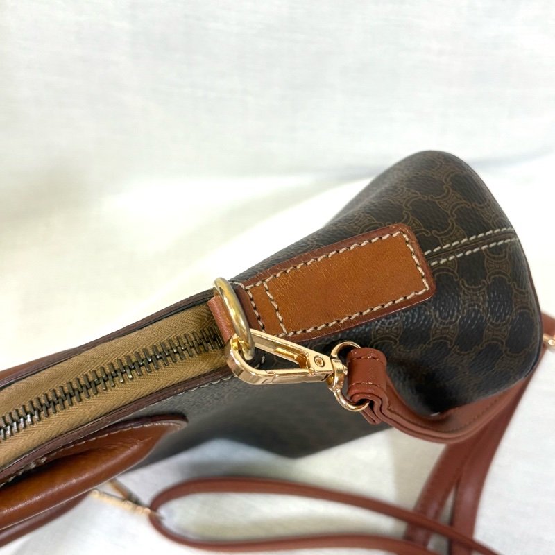 Celine 中古凱旋門老花貝殼包 斜挎包Alma BB-11