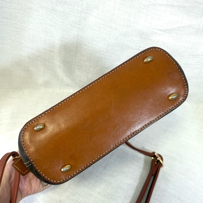 Celine 中古凱旋門老花貝殼包 斜挎包Alma BB-12