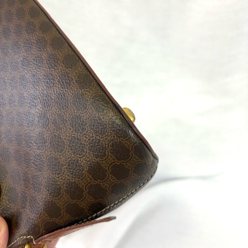 Celine 中古凱旋門老花貝殼包 斜挎包Alma BB-18