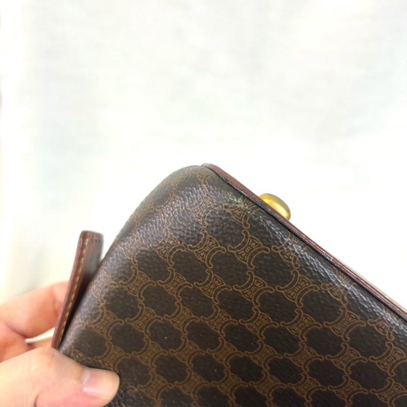 Celine 中古凱旋門老花貝殼包 斜挎包Alma BB-20