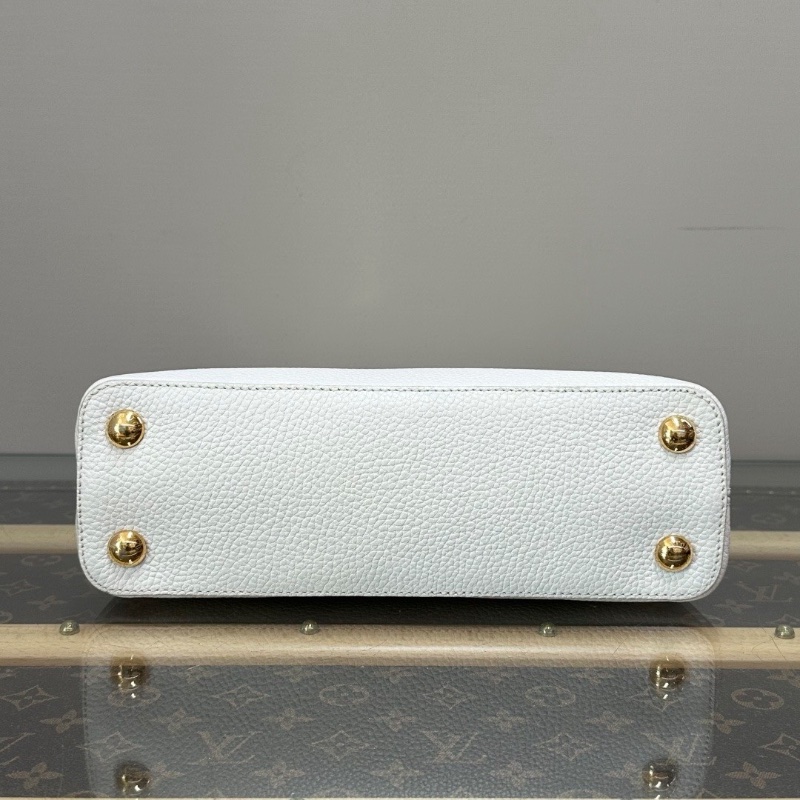 LV 白金Capucines BB手提肩背斜背包27*18*9 98新配件塵袋-4