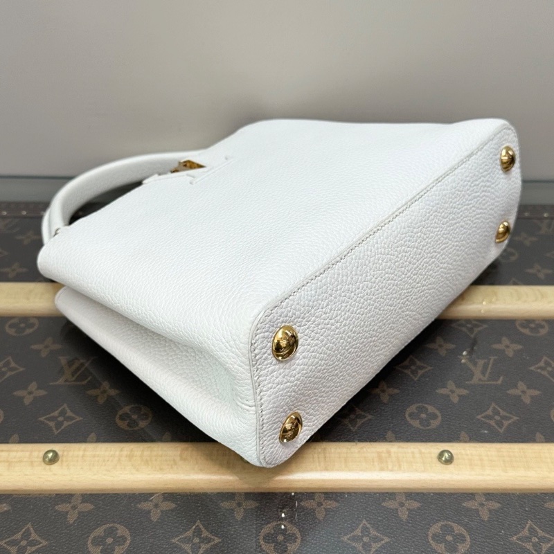 LV 白金Capucines BB手提肩背斜背包27*18*9 98新配件塵袋-5