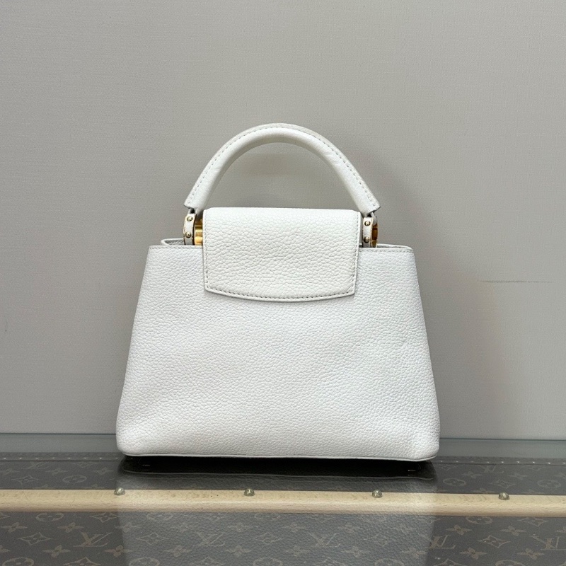 LV 白金Capucines BB手提肩背斜背包27*18*9 98新配件塵袋-6