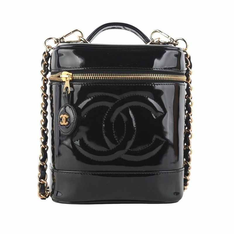 【包稅】CHANEL 專利 Vanity Timeless 手提包 35971-1-0
