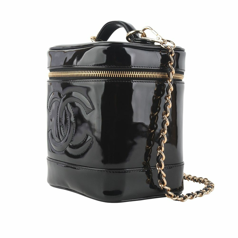 【包稅】CHANEL 專利 Vanity Timeless 手提包 35971-1-1