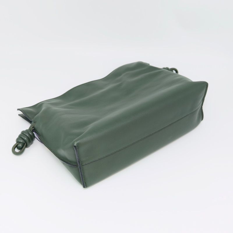 LOEWE 綠色 flamenco中號福袋包29.5*23*9 98新配件塵袋-4