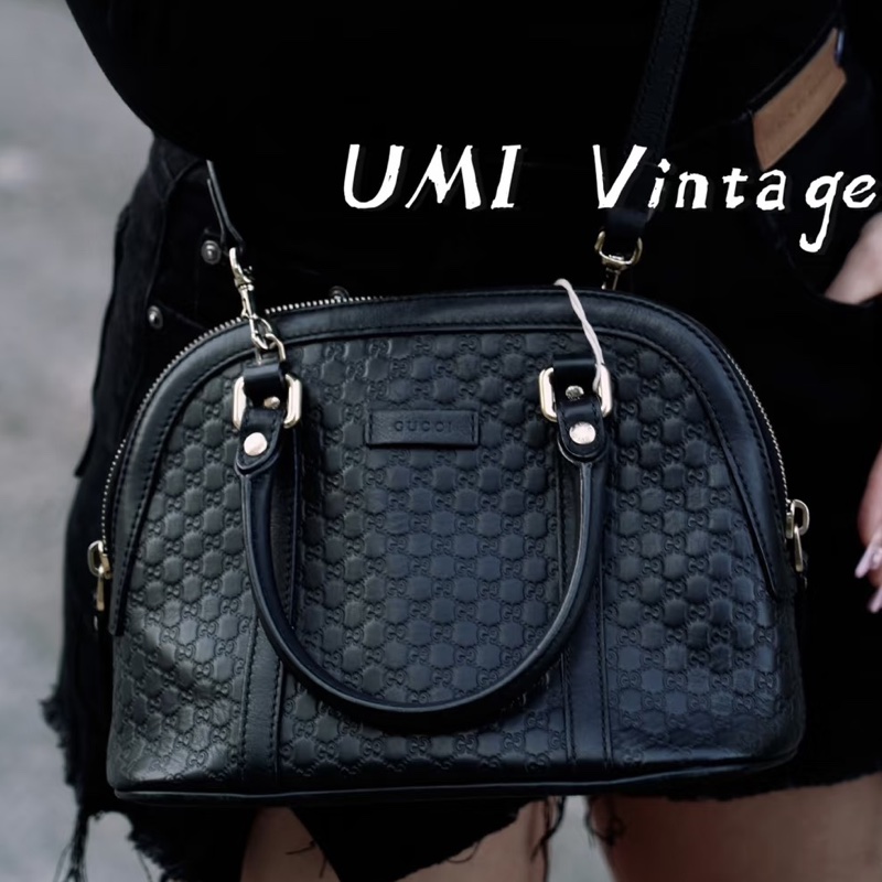 優雅文藝感🥸99新🆕Gucci古馳小號老花壓紋貝殼包手提包單肩斜挎包🐚-2