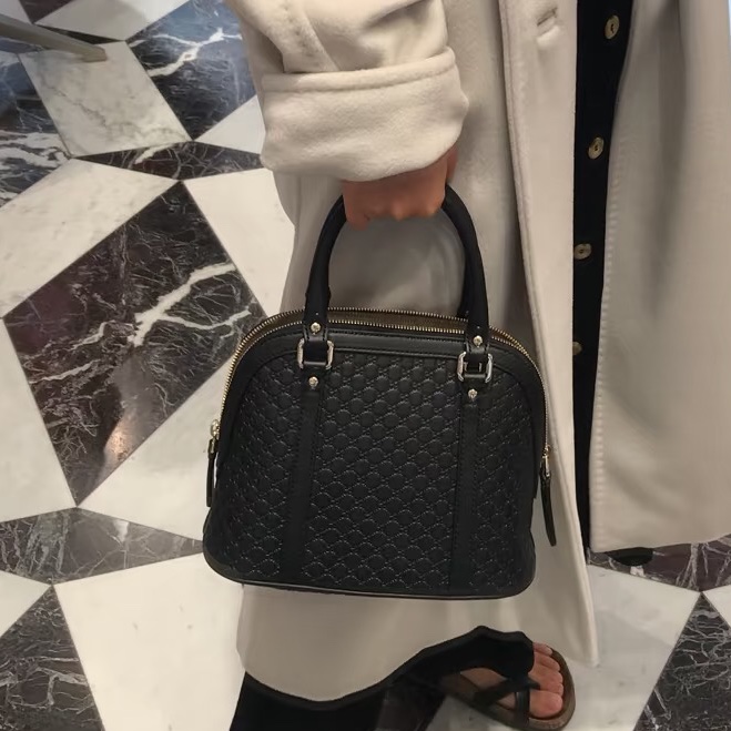 優雅文藝感🥸99新🆕Gucci古馳小號老花壓紋貝殼包手提包單肩斜挎包🐚-6