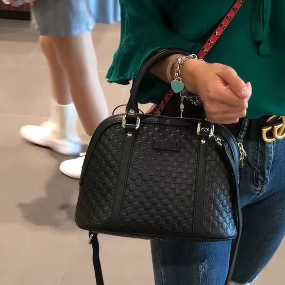 優雅文藝感🥸99新🆕Gucci古馳小號老花壓紋貝殼包手提包單肩斜挎包🐚-8