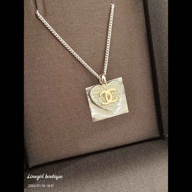 Chanel 26P 愛心水鑽項鍊×鑽超級閃-2