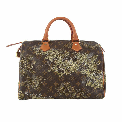 【包稅】LOUIS VUITTON M95397 限量版 Monogram Dentelle Speedy 30 手提包 35977K-1