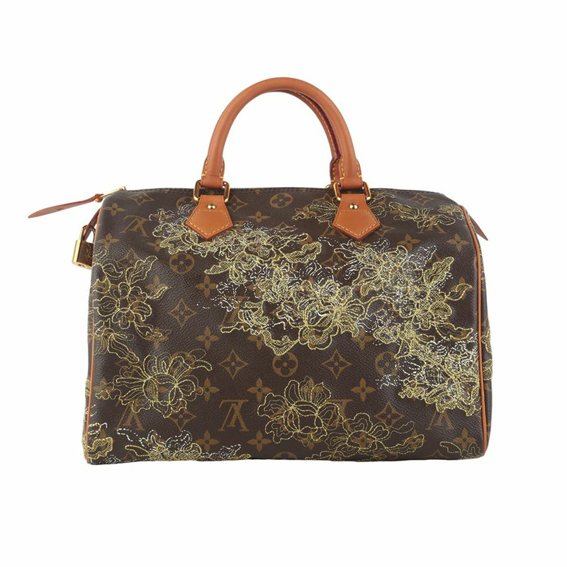 【包稅】LOUIS VUITTON M95397 限量版 Monogram Dentelle Speedy 30 手提包 35977K-1-0