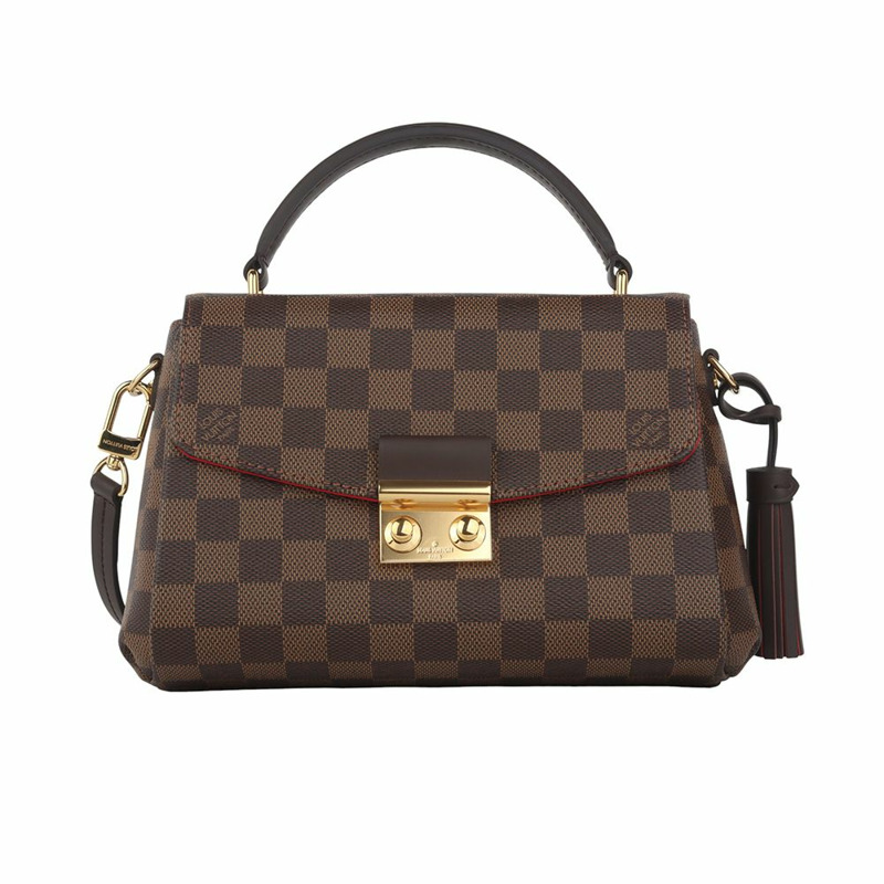 【包稅】LOUIS VUITTON N53000 Damier Croisette 斜背包 35988K-0