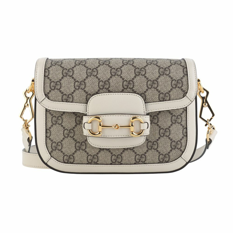 【包稅】GUCCI GG Supreme 馬銜扣 1955 迷你斜背包 658574-0