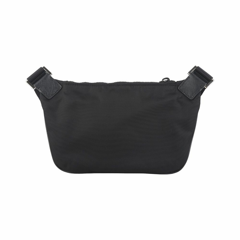 【包稅】PRADA 2VH128 尼龍 Saffiano 飾邊機車斜背包 36006-2