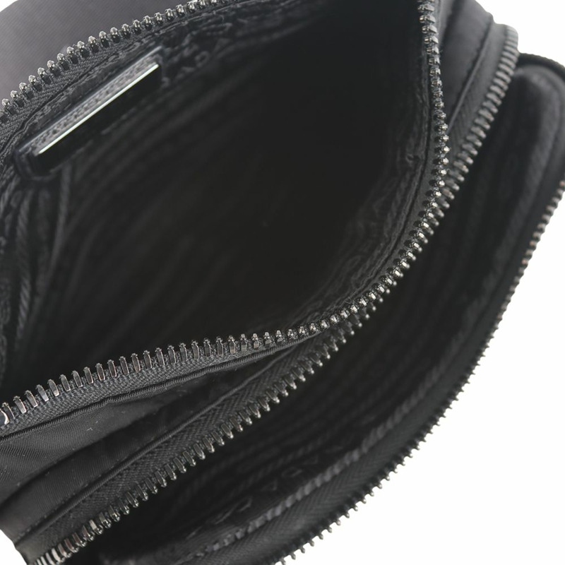 【包稅】PRADA 2VH128 尼龍 Saffiano 飾邊機車斜背包 36006-6