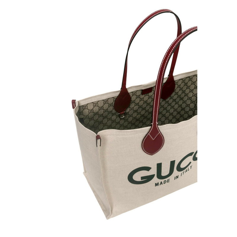 With Gucci Print 托特包-2