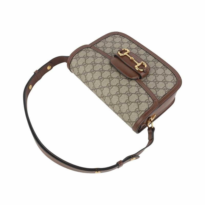 【包稅】GUCCI 602204 GG Supreme 馬銜扣 1955 肩包 36030-2-3
