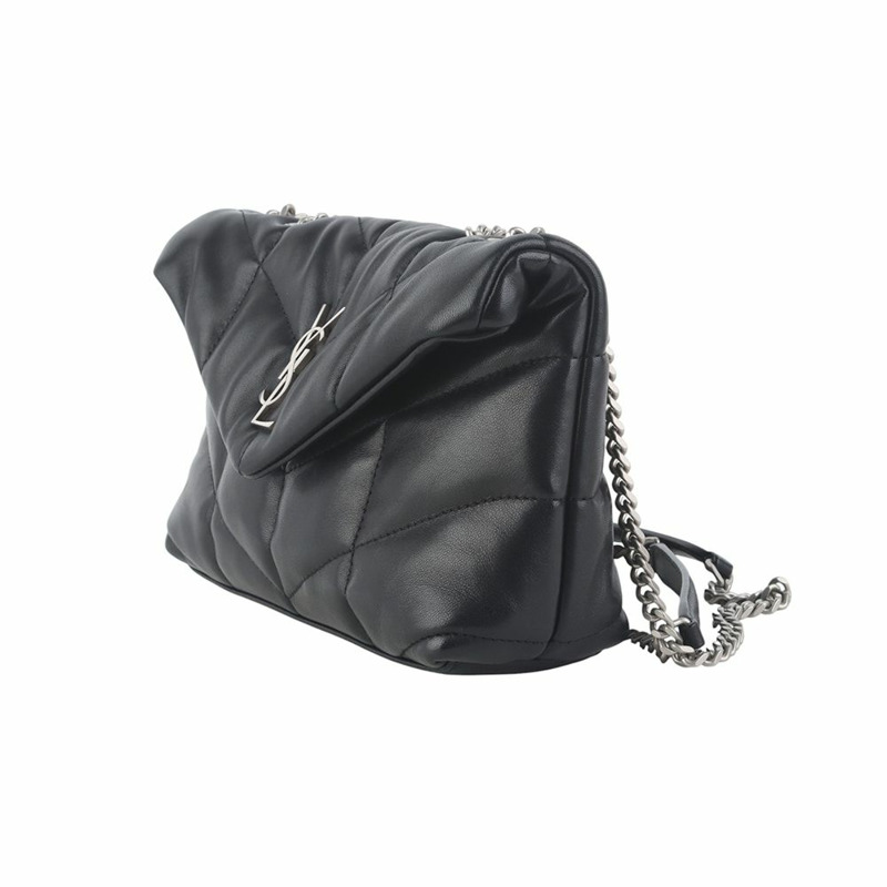 【包稅】SAINT LAURENT 柔軟羊皮羽絨玩具斜背包 36102Y-1