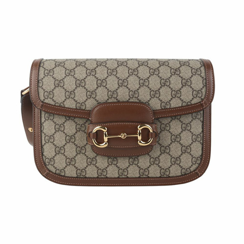 【包稅】GUCCI 602204 GG Supreme 馬銜扣 1955 肩包 36106K