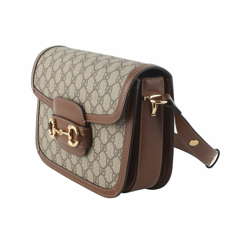 【包稅】GUCCI 602204 GG Supreme 馬銜扣 1955 肩包 36106K-1