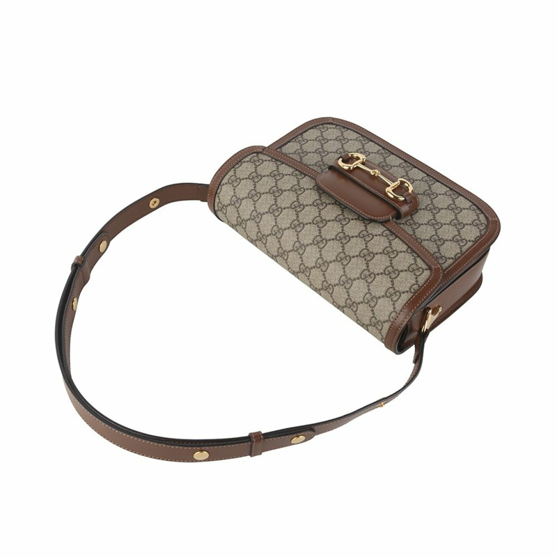 【包稅】GUCCI 602204 GG Supreme 馬銜扣 1955 肩包 36106K-3