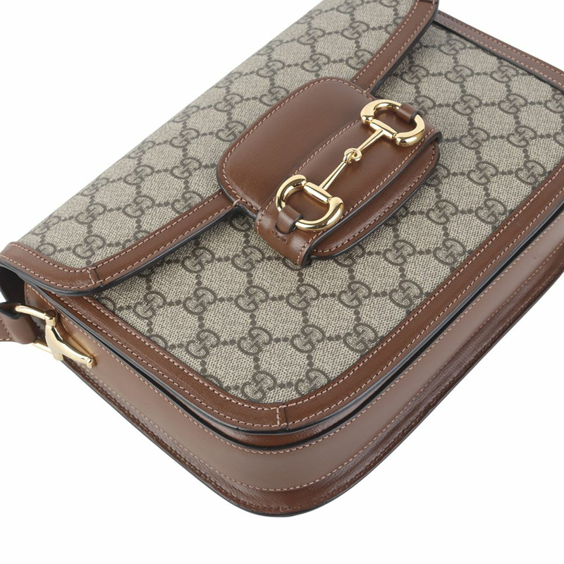 【包稅】GUCCI 602204 GG Supreme 馬銜扣 1955 肩包 36106K-4